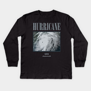 hurricane ian survivor Kids Long Sleeve T-Shirt